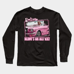 Funny Daddy's Home Trump Pink 2024 Take America Back 2024 Long Sleeve T-Shirt